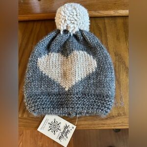 NEW Nardi & Tagliaferri Beanie Hat with heart